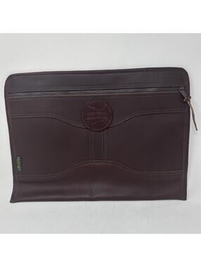 VTG Duluth Pack Leather Document Attache Case Business Portfolio 17x13" NWOT